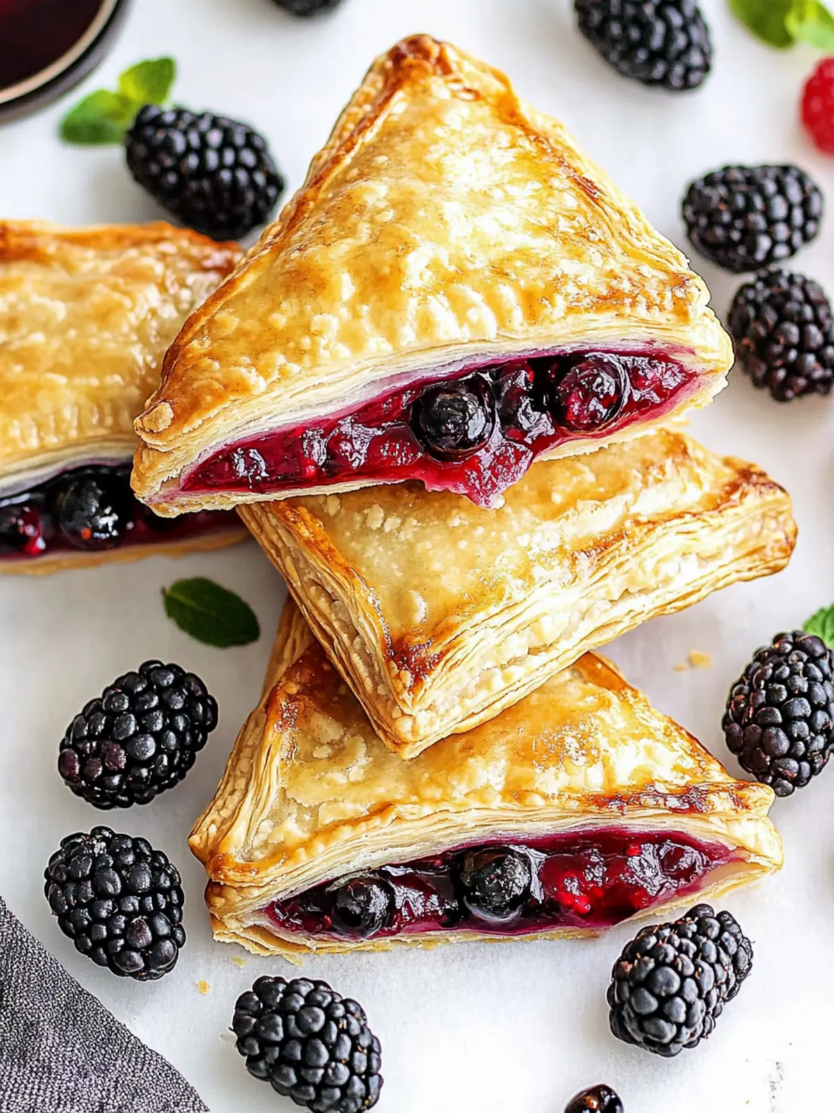 Delicious Blackberry Turnovers: A Sweet Homemade Treat 2 Blackberry Turnovers