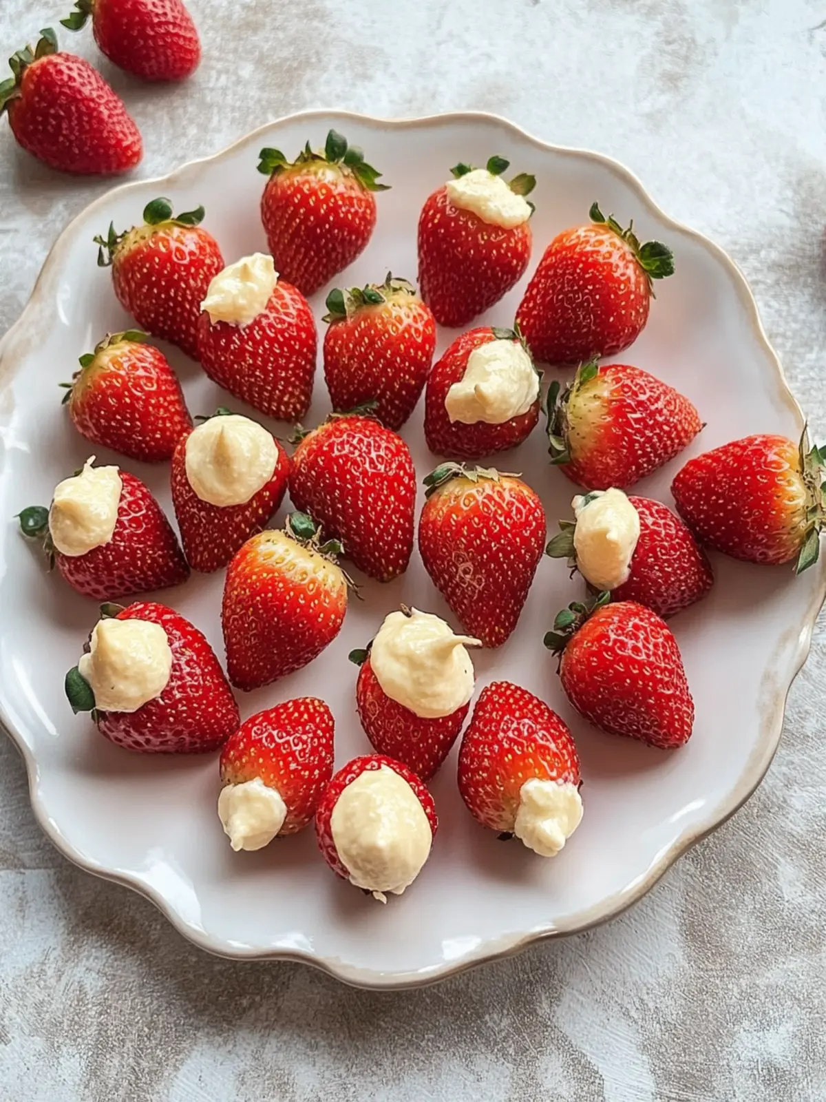 Delicious Deviled Strawberries: No-Bake Cheesecake Delight 5 Deviled Strawberries