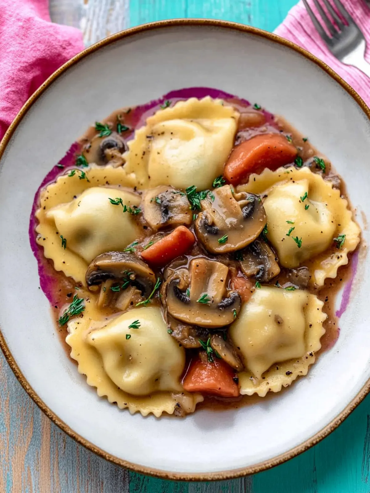 Vegan Mushroom Ravioli: Create Colorful Festive Flavors 5 Vegan Mushroom Ravioli