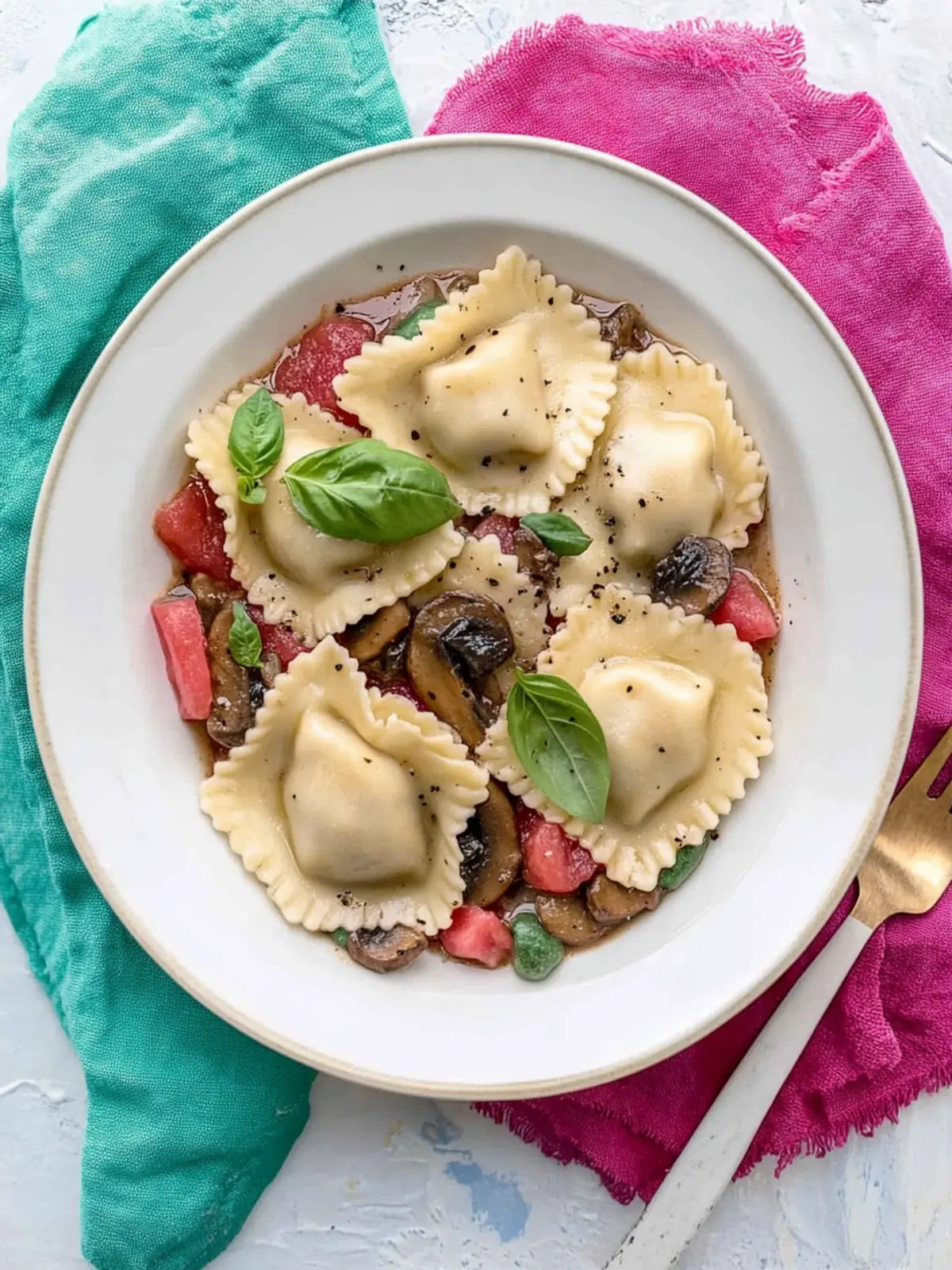 Vegan Mushroom Ravioli: Create Colorful Festive Flavors 4 Vegan Mushroom Ravioli