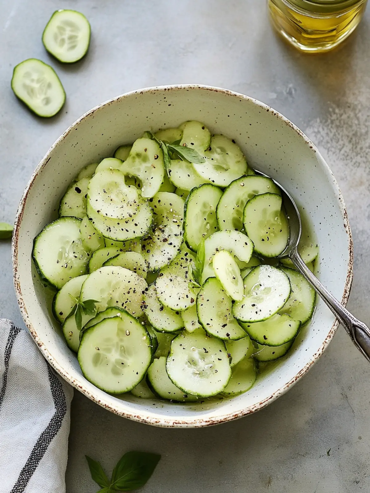 Refreshing Cucumber Vinegar Salad to Jazz Up Your Meals 3 Cucumber Vinegar Salad
