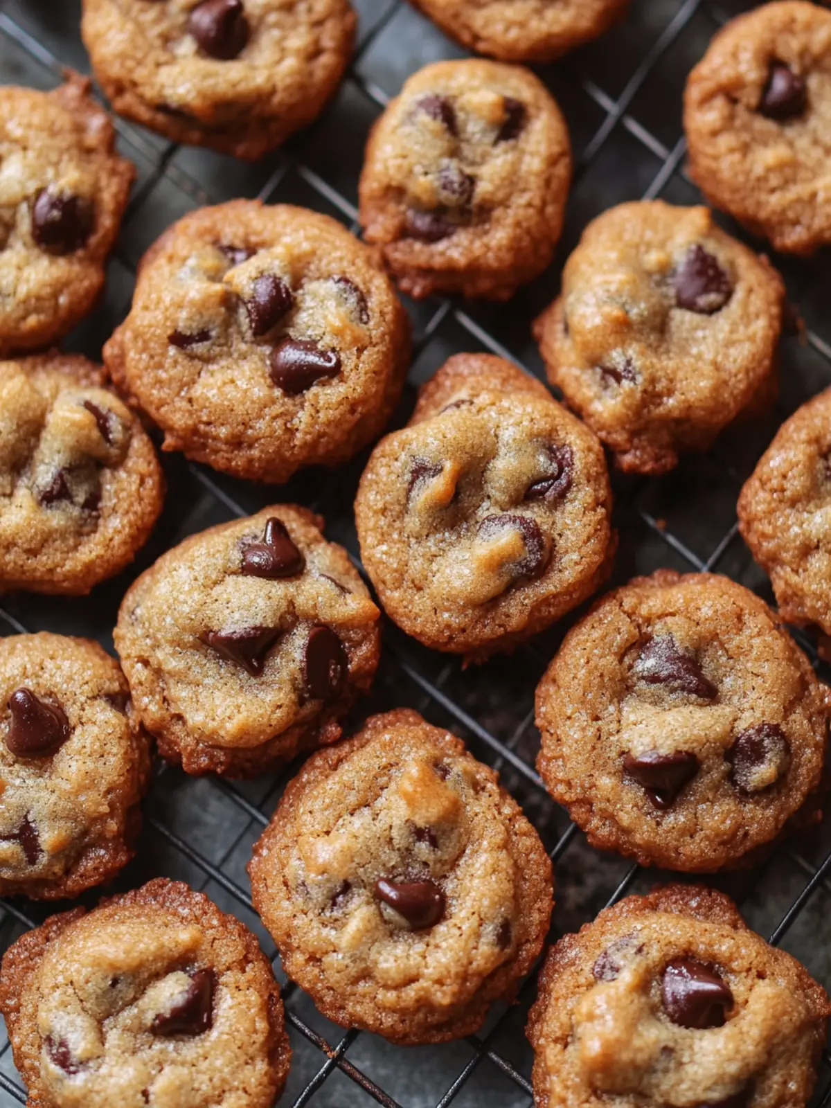 Mini Crunchy Chocolate Chip Cookies with Buttermilk Bliss 3 Mini Crunchy Chocolate Chip Cookies