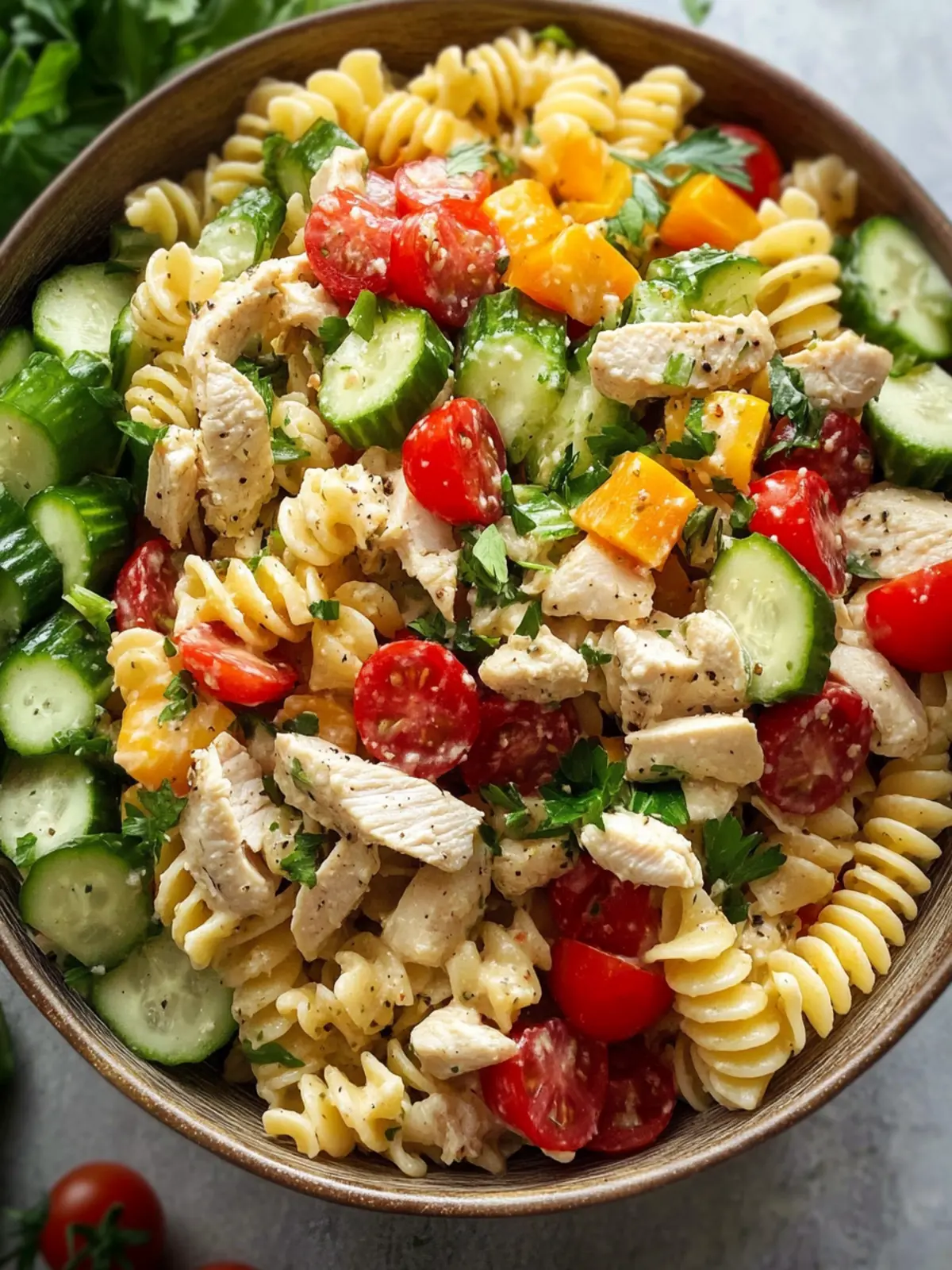 Zesty Chicken Pasta Salad for Your Perfect Summer Feast 2 Chicken Pasta Salad