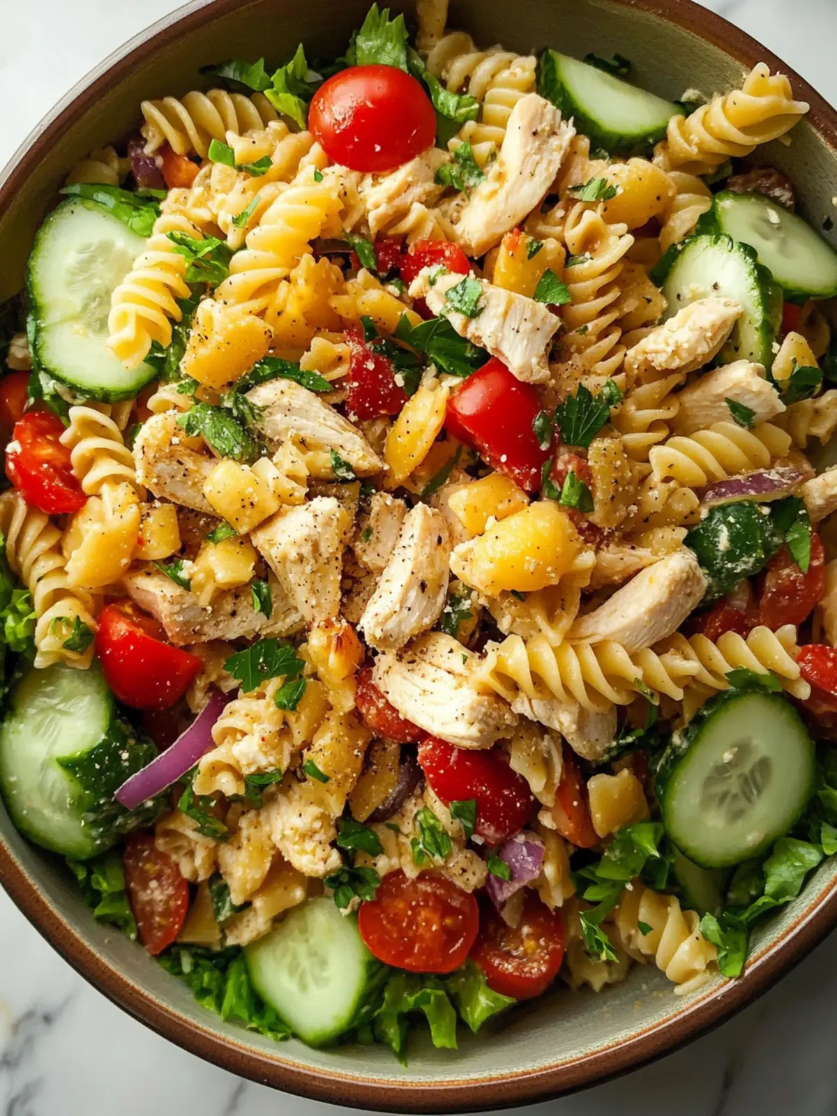 Zesty Chicken Pasta Salad for Your Perfect Summer Feast 4 Chicken Pasta Salad